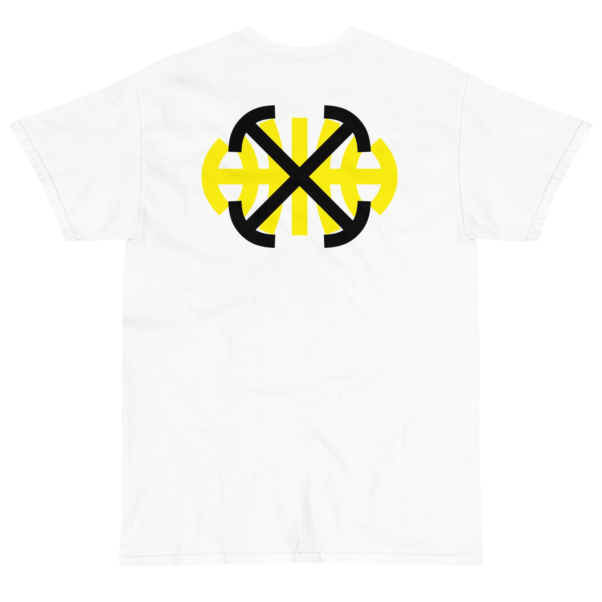 Off white t outlet shirt cross on back